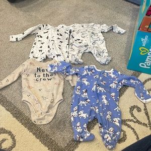 4 Newborn Onesies